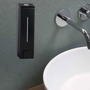 600ml Automatic Wall Mounted ABS Soap <b>Dispenser</b> Black Foam <b>Shampoo</b> for Bathroom Shower for Hotel and Household Use - Product Image 4