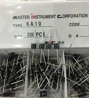 Diodes redresseuses 6A10 P600M R6 10A10 Types 6A05 6A1 6A2 6A4 6A6 6A8 6A10 EN STOCK