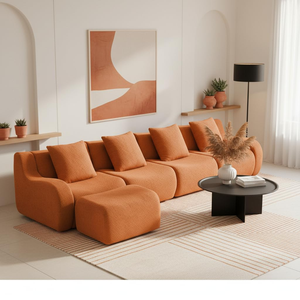 Proveedor de Muebles para el Hogar de Marca Privada, Venta al por Mayor a Bajo Precio, Juego de Sofás Comprimidos para Sala de Estar, Ahorro del 80% en Espacio de Envío - Product Image 1