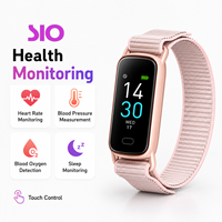 Bracelet intelligent 50g en TPU léger avec boucle, chargement magnétique, autonomie de 15 à 21 jours, compteur de pas tactile iOS, moniteur de fréquence cardiaque et de sommeil, échantillon
