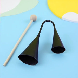 En gros : Instruments de percussion Orff, Jouets éducatifs pour la petite enfance, Instrument à double corne, Hochet à double corne - Product Image 4