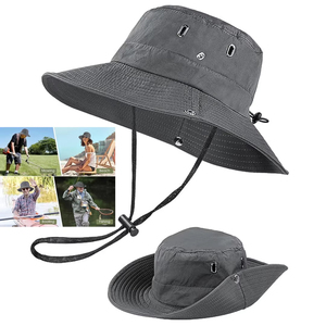 Sombrero Panamá de verano para hombre, gorra de pesca con protección solar Anti-UV de malla transpirable para acampar, senderismo, montañismo - Product Image 1