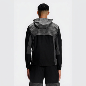 Conjunto de Chaqueta Cortavientos Ligera con Capucha y Pantalones Cortos para Hombre, Ropa Deportiva Informal para Actividades al Aire Libre, Ropa Deportiva para Correr - Product Image 2