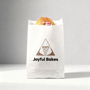 Custom Fast Food Hot <b>Dog</b> Sandwich Burger Food Packaging Paper Bag Packaging Oil Proof Paper Bag Bakery Cookie Bag - Product Image 1
