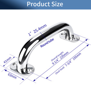 Barra de Agarre de Seguridad de Acero Inoxidable para Uso Marino - Product Image 3