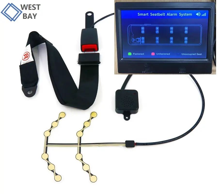 Westbay 4G Draadloze Detection Remote Monitor Veiligheidsgordel Alarm Bezettingsdetectie Druk Sensor Voor Auto Bus Restaurant Cinema