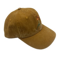 Nieuw Binnen Geel Pastel Laag Profiel Denim Gewassen Katoen 6 Panel Camping Hoed Effen Vader Hoed Vintage