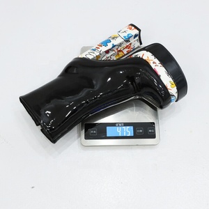 Large Feet Size 46 Women Ankle Short Platform <b>Boots</b> Colored Graffiti High Block Heels Shoes Square Toe Shoes Ladies - Product Image 6