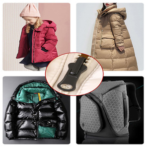 Glissières réversibles <span class=keywords><strong>sur</strong></span> mesure pour fermeture éclair à tête rotative autobloquante, tirette double face pour veste - Fermetures éclair en <span class=keywords><strong>résine</strong></span> de nylon # 3 # 5 # 8 - Product Image 4