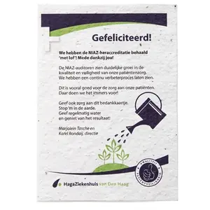 Papel semiplantable SEEDCARD, merchandising sostenible - Product Image 2