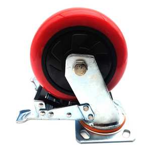 Chinesische Fabrik Industrie-Rotguss-Rollen mit Bremsen, 4 Zoll, 5 Zoll, 6 Zoll, 8 Zoll Universal-Lenkrollen - Product Image 2