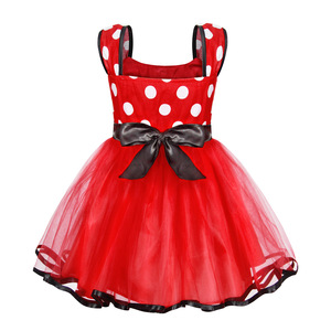 <span class=keywords><strong>Vestito</strong></span> in Tulle a Pois di <span class=keywords><strong>Minnie</strong></span> Mouse per Bambine, Costume per Feste di Compleanno, Halloween e Travestimenti per Neonati e Bambini - Product Image 4