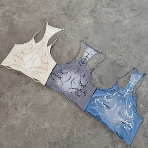 Ysjy Nhà Sản Xuất Tùy Chỉnh OEM Cotton Tập Thể Dục Thể Thao Thương Hiệu Quần Áo Phòng Tập Thể Dục Tập Thể Dục Cơ Bắp Vest Áo Sơ Mi - Product Image 6