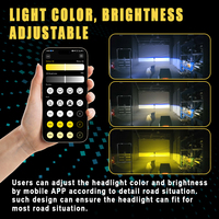 Feux antibrouillard bi-LED G-View haute puissance de 3 pouces avec température de couleur réglable par application 3000K-6500K, lentille LED, lampe antibrouillard pour voiture