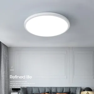 12w 18w 24w led três lâmpadas de teto, 20cm, 30cm, 35cm, ultra fina, simples, lâmpada de teto, para quarto, varanda