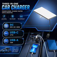Chargeur de Voiture Numérique Starlink Mini 5M/16FT avec Affichage, Convertisseur 12V 24V vers 30V
