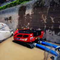 Robot mobile de pompage d'inondations de qualité supérieure 1200m³/h pour les travaux d'urgence en cas d'inondation induite par un typhon
