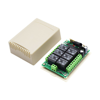 Module relais SMG DC 12V 24V 6CH, interrupteur à distance sans fil RF, émetteur et récepteur 6CH 433Mhz
