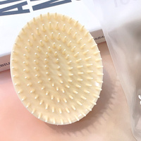 S,BELLE Brosse de massage pour le cuir chevelu en plastique, brosse à shampooing, brosse de massage confortable pour le bain et la douche, peigne à picots pour cheveux