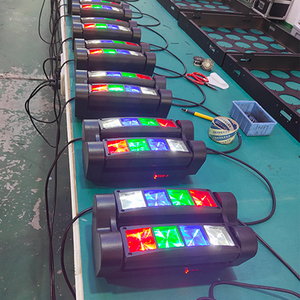 Mini <span class=keywords><strong>Spider</strong></span> 8*3 Wát RGBW <span class=keywords><strong>LED</strong></span> 4in1 Disco ánh sáng di chuyển đầu cho DJ thiết bị <span class=keywords><strong>LED</strong></span> chùm Disco chiếu ánh sáng sân khấu ánh sáng - Product Image 1