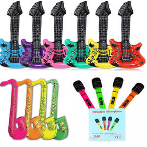 Instrumento Musical personalizado de fábrica, modelo inflable, <span class=keywords><strong>Rock</strong></span> and Roll, guitarras de fiesta, juguete - Product Image 4