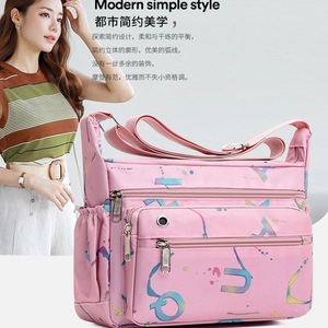 Women's Crossbody Bag Multi Compartment Water Resistant Shoulder Bag For Everyday Use Light Green - Product Image 4