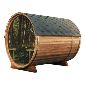 Draagbare 4 Persoons Gebruiken Goedkope Sauna Outdoor Barrel Sauna Droge Stoomkamer Sauna Groothandel Sauna Bij Mij In De Buurt