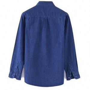 Nuovo arrivato 2025 primavera e autunno camicia in Denim per gli uomini manica lunga ampia camicia Casual per gli uomini cappotto sottile - Product Image 6