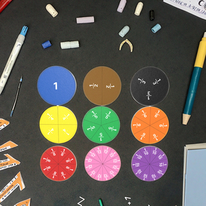 Phần từ vấn đề trình diễn 9cm EVA học tập đĩa tài nguyên cho sơ bộ sự hiểu biết phân số bổ sung giảng dạy - Product Image 5