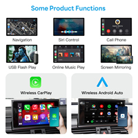 Interface vidéo sans fil Exploter LVDS RGB CarPlay Android Auto pour Audi A6 A7 2016-2018 système MMI-3G+ unité principale 7 pouces