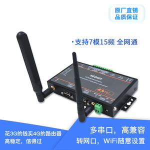 DTU 4G อุตสาหกรรมเราเตอร์3G/4G และเซิร์ฟเวอร์อุปกรณ์อนุกรมการสนับสนุนเครือข่ายทั่วโลก Modbus แบบเต็มย่าน M201 HF-2421 - Product Image 3