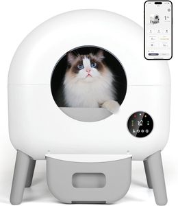 Bac à litière pour chat intelligent de qualité supérieure avec fonction de nettoyage facile Système de lavage détachable autonettoyant Sans danger pour les chats Contrôlé par application - Product Image 2