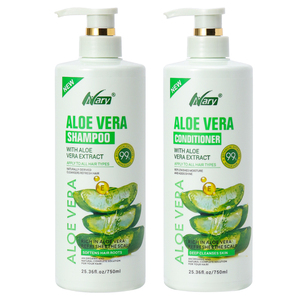 Champú y Acondicionador Herbal Orgánico Natural Nary con Aloe Vera 750ml, Set de Cuidado Capilar Reparador e Hidratante, Venta al Por Mayor Personalizada - Product Image 1