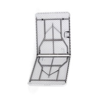 Tables pliantes en plastique de fête pliables au centre rectangulaire en HDPE de couleur noire robuste de 8ft 240cm en gros