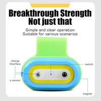 Luz de Clip Magnética Recargable ABS Personalizada, Luz de Bolsillo de Emergencia, Luz de Advertencia de Seguridad Nocturna, Luz LED Portátil para Correr, IP44 4