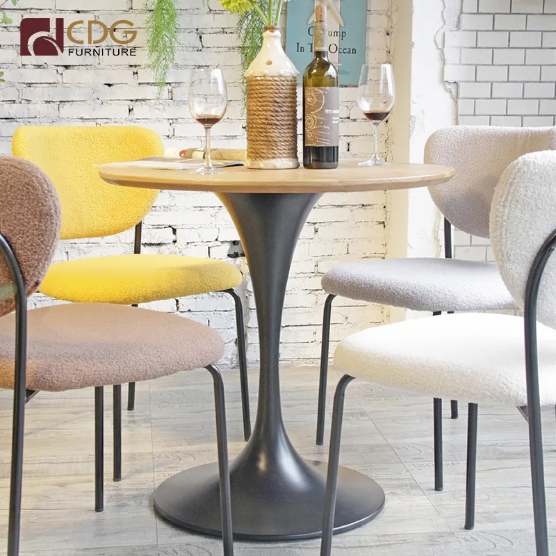 Modern tasarım kafeterya yemek sandalyesi restoran mobilya Cafe kadife sandalyeler