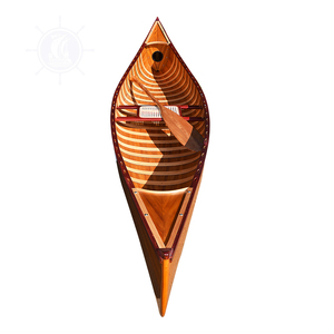 Canoë-kayak OMH K034 élégant en bois et fibre de verre, avec proie courbée, écologique, longueur 3,1-4m, monoplace, unisexe, pour lac et rivière - Product Image 2