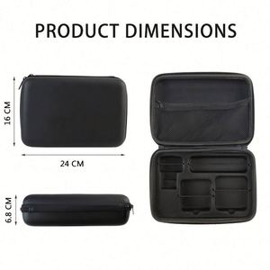 Custom PU Waterproof EVA Charger <b>Case</b> Black <b>Hard</b> <b>Shell</b> EVA Electronic Accessories Bag Travel Portable EVA Power Bank Storage Box - Product Image 6