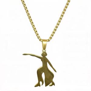 Cadena de Serpiente de Acero Inoxidable Personalizable con Letras Griegas Verticales de Delta <span class=keywords><strong>Sigma</strong></span> Theta, Versión Plateada en Oro - Product Image 1