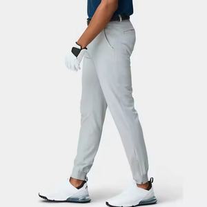 Custom Logo 90% Nylon 10% Spandex Four Way Stretch <b>Slim</b> <b>Fit</b> <b>Joggers</b> <b>Men</b> Sports Golf Zipper <b>Men's</b> Pants & Trousers - Product Image 2