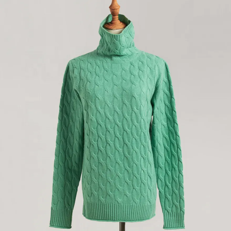 Pull tricoté en cachemire et laine mérinos pour femmes, vente en gros directe d'usine