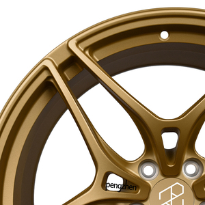 Jantes en alliage forgé Pengzhen Monoblock à revêtement poudré doré à cinq branches de 18 à 22 pouces pour McLaren 600LT 765LT 720S <span class=keywords><strong>F1</strong></span> - Product Image 4