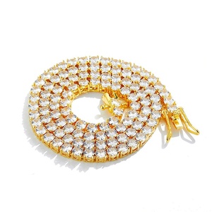 Europäische und amerikanische Hip-Hop-Zirkon-Tennis kette | High-End Vielseitiger Schmuck | Kubanische Glieder kette | Großhandel - Product Image 4
