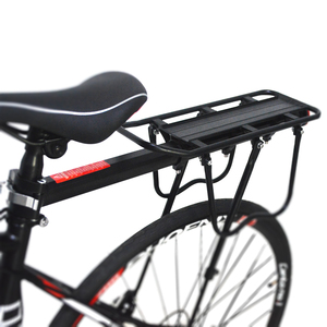 Portaequipajes Trasero de Acero para Bicicleta, Soporte para Bolsa de Ciclismo, para Bicicletas de 22-27'', Color Negro, Alta Resistencia - Product Image 2