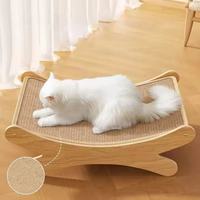 Nouveau Lit-griffoir pour chat en sisal pour intérieur, résistant à l'usure, anti-miettes, anti-griffures, chaise-griffoir pour chat en sisal naturel