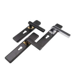 <span class=keywords><strong>Poignée</strong></span> <span class=keywords><strong>de</strong></span> <span class=keywords><strong>porte</strong></span> en acier <span class=keywords><strong>de</strong></span> luxe moderne et minimaliste, très vendue, avec serrure à 3 leviers, installation facile et silencieuse pour appartement - Product Image 4