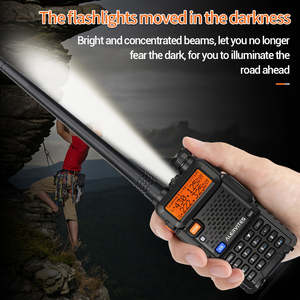 Radio bidirectionnelle Alervites One Step Frequency Match AT-5RX 3-5 km double bande UHF/VHF Baofeng UV-5R mise à jour 5RX Talkie-walkie portable - Product Image 4