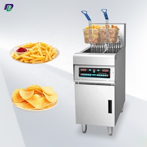 Freidora Eléctrica <span class=keywords><strong>de</strong></span> Dos Tanques para <span class=keywords><strong>Pollo</strong></span> y <span class=keywords><strong>Papas</strong></span> Fritas, Equipo <span class=keywords><strong>de</strong></span> Cocina Comercial para Restaurantes y Servicios <span class=keywords><strong>de</strong></span> Catering - Product Image 1
