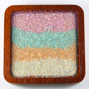 Perles <span class=keywords><strong>de</strong></span> <span class=keywords><strong>verre</strong></span> sphériques effet bulle sirène sans pores, petites perles décoratives en <span class=keywords><strong>verre</strong></span>, perles <span class=keywords><strong>de</strong></span> cristal, microperles, garnitures pour nail art - Product Image 1