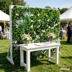 Planta Artificial Colgante de Pared, Material Plástico Duradero, Tacto <span class=keywords><strong>Natural</strong></span> Realista, Decoración Interior y Exterior para Bodas y Habitaciones, <span class=keywords><strong>Estilo</strong></span> Moderno - Product Image 5